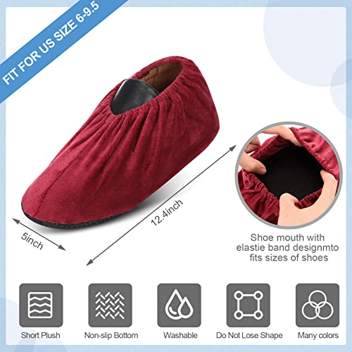 JaGely 11 Pair Reusable Cloth Shoe Covers for Indoors,Multicolor - color: Multicolor