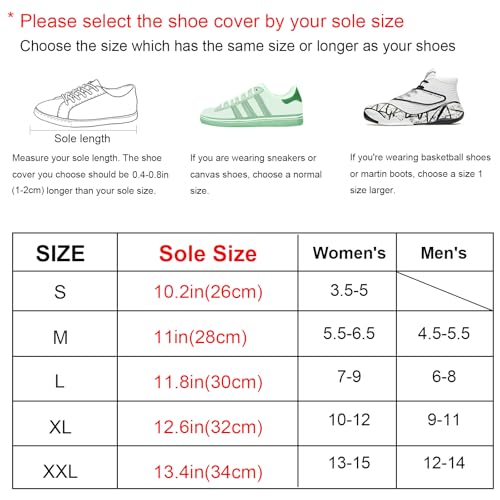 Waterproof Shoe Covers, Reusable & Foldable Rain Boot Shoe Cover with Zipper, Non-Slip, Reflector, Men Women Rain Gear, Black - size: Small