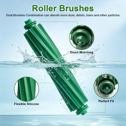 Replacement Parts for iRobot Roomba Plus 405 (G181) Combo & 505 Combo Robot Vacuum Cleaner Accessories Kit 13 Packs 2 Main Brushes, 4 Filters, 6 Side Brushes, 1 Bumper Stripe - color: style 5