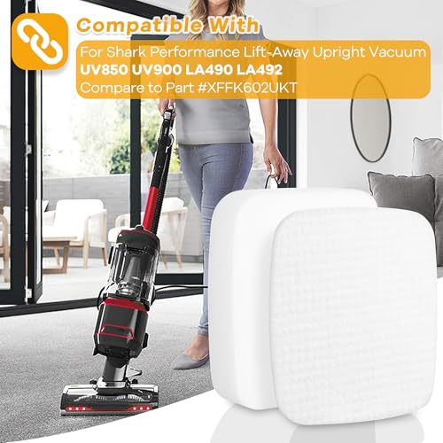 UV850 UV900 Felt & Foam Filters for Shark DuoClean Upright Vacuum