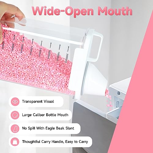 Tokokimo Laundry Powder Dispenser, Laundry Detergent Dispenser for Laundry Room Organization and Storage, Laundry Beads Container, Suitable for Scent Beads, Washing Powder - color: Large-1 pack