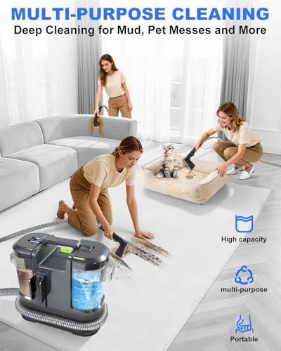 Portable Carpet Cleaner Machine, Carpet & Upholstery Cleaner Machine 15KPA
