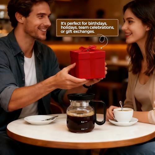 16 Oz Glass Coffee Pot Mug, Heat Resistant Clear Cup with Handle & Spill-proof Lid, Large Capacity Ultra Portable Travel Office Mug, Comes with Straw & Cleaning Brush, Ideal Gift for Coffee Lovers