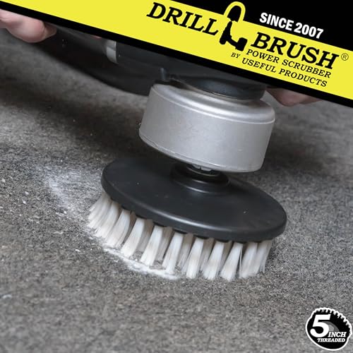 Polishing Scrub Brush - Carpet Cleaner Brush - Threaded Shaft Brush - Glass Cleaner Brush - Carpet Brush for Vehicles - Car Detailing Kit - Interior - Professional Car Detailing Kit for Vehicles - color: White