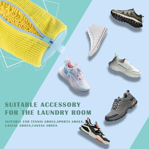 MACTANO Shoe Washing Machine Bag, Sneaker Cleaning Laundry Shoe Bag for Washer Dryer 2PCS