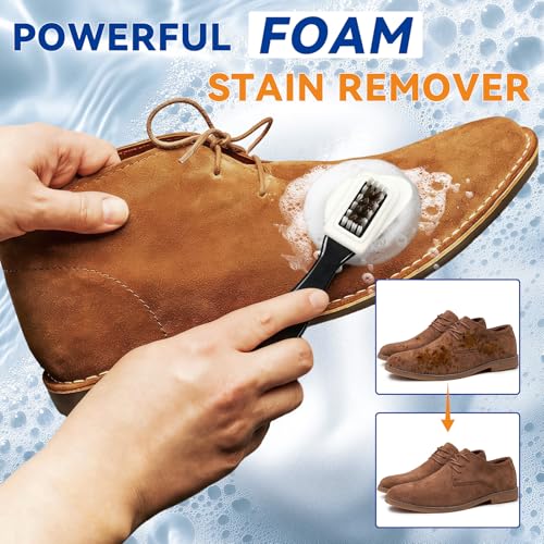 Suede Shoe Cleaner, Suede and Nubuck Cleaner Removes Dirt and Stains, Suede Shoe Cleaning Kit for Suede, Nubuck