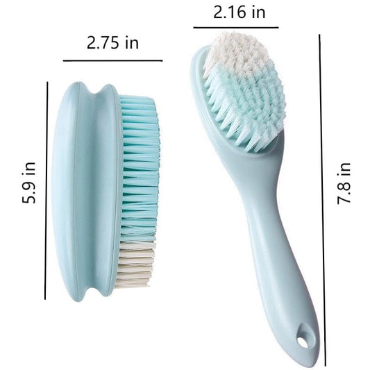3 Pack Scrub Brushes, Laundry Stain Brush,Household Cleaning Washing Brush Scrubbing Brushes for Clothes Shoes (Blue)