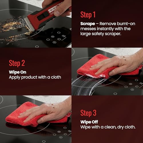 CPR Stovetop 2-in-1 Glass Stovetop Cleaner & Polish + Scraper, 18 oz - size: 18 Ounce (Pack of 1)