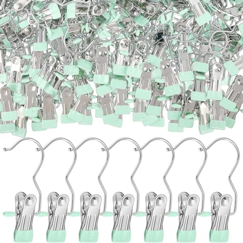 Yinder 150 Pcs Boot Hanger Clips Laundry Hook Stainless Steel, Light Green - color: Light Green
