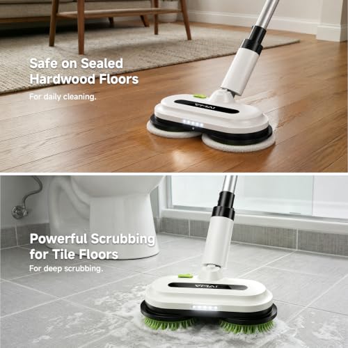 VMAI Cordless Electric Floor Scrubber & Mop with Cleaning Solution