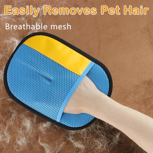 Thickened Pet Hair Removal Glove for Fabric Surfaces, RoyalBlue - color: RoyalBlue