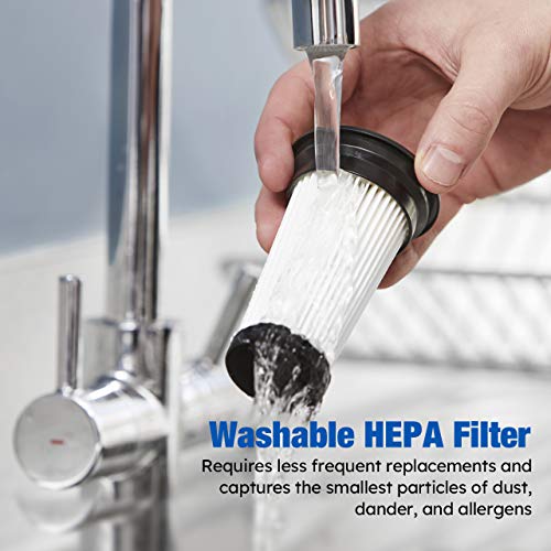 Vacmaster 222375 2-Pack Washable HEPA Filters For Stick Vacs