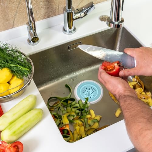 uxcell Silicone Sink Strainer, 2Pcs Kitchen Sink Drain Strainer Blue - color: Blue