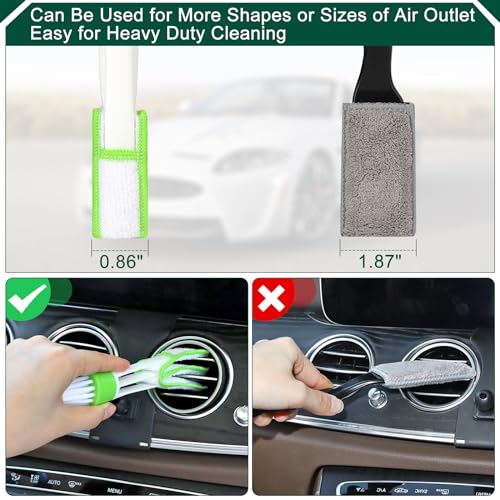 Fitosy Car Interior Duster Detail Brushes, Soft Bristles Brush