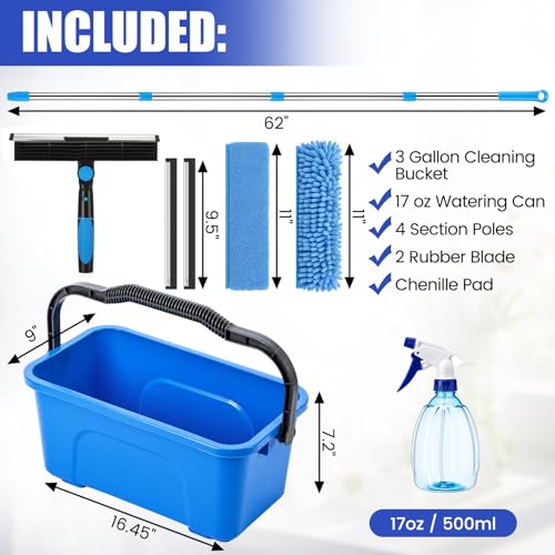 Window Cleaning Kit with Bucket
