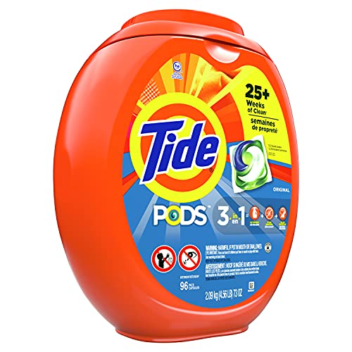 Tide PODS Laundry Detergent Soap PODS, High Efficiency (HE), Original Scent, 96 Count - size: 96 Count (Pack of 1)