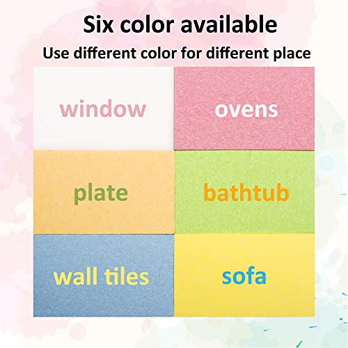 ARCLIBER 36 Pack Colorful Cellulose Sponges Non-Scratch for Kitchen - color: Multicolor, size: 36
