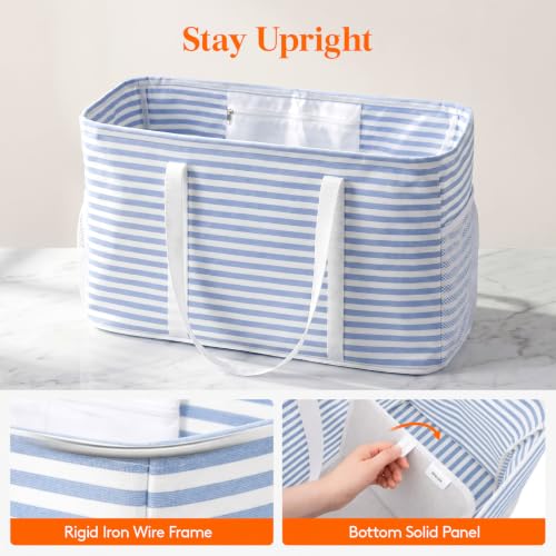Lifewit Large Tote bag, Reusable Shopping Grocery Bags - color: Blue