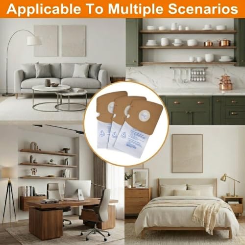 8Pack Style MM Vacuum Bags for Eureka Mighty Mite 3670 3680 Canister Vacuum