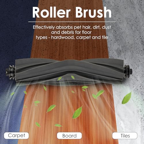 (2 Pack) X40 Ultra Roller Brush for Dreame X30 Ultra/ L10s Ultra/ L20 Ultra/ L10s Pro Ultra/ L10s Plus/ L10s Pro Gen 2/ L30 Ultra/ L40 Ultra/ Mova P50 Ultra/ P50 Pro Ultra/ P10 Pro Ultra/ Z50 Ultra - color: X40 Ultra Roller Brush(2 Pieces)