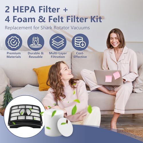 Vacuum Filter Replacement for Shark Rotator Pro Lift-Away Vacuum