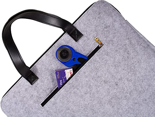 100% New Zealand Wool Pressing Mat for Quilting - Best Portable Wool Ironing Mat for Quilters - Includes Travel Bag, Cutting Matt, Iron Rest & Sewing Accessories & Supplies - 3.5"x17"x0.5" Iron Matt