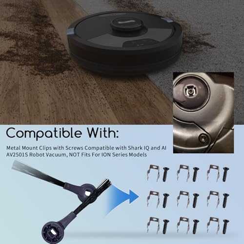 XTPTFABS Metal Mount Clips with Screws,9Pcs,Rust and Corrosion-Resistant