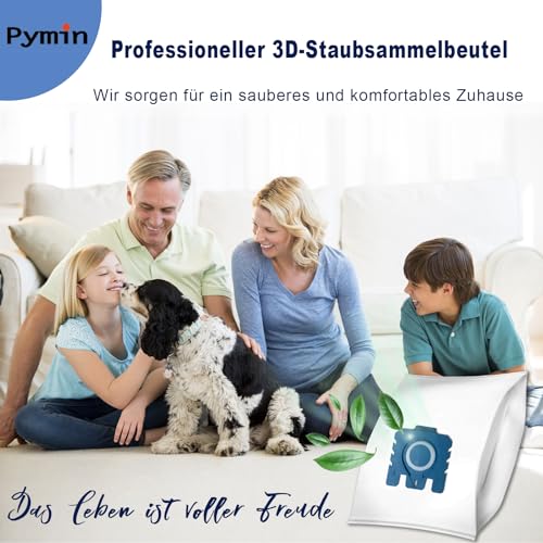 Pymin 5 layer 8 Pack GN Vacuum Dust Bags for Miele Classic C1,Complete C1 - size: C-8Pcs