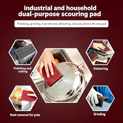4Pcs Sandpaper Roll,Scouring Pad,3.5"x39.9" Each