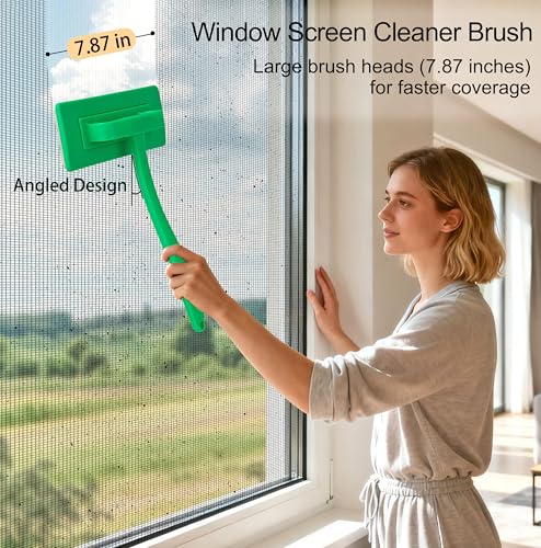 MyLifeUNIT Mesh Screen Cleaner, Detachable Window Screen Cleaning Brush