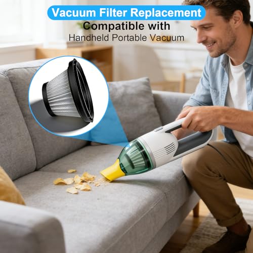8-Pack HEPA Filter Compatible with Duck Cordless Vacuum As Seen on TV