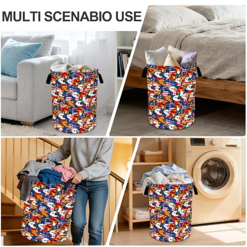 Parrot Laundry Basket Waterproof Laundry Hamper Foldable Laundry Bag with Handles for Bedroom, Bathroom, Office, Clothes Storage - color: Parrot