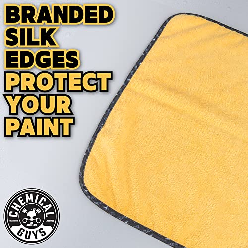 Chemical Guys, Professional Microfiber Towels, 24 x 16 in, Gold, 6 Pack - size: 24"x16", style: 6 pack