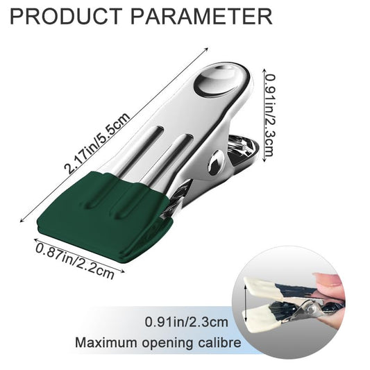Clothes Pins for Hanging Clothes, Stainless Steel Clothes Pins for Laundry Clips, Multipurpose Clothes Pins, Clothes Pins Heavy Duty Outdoor, Bag Clips for Socks, Towels, Snacks (66, Dark Green) - color: Dark Green
