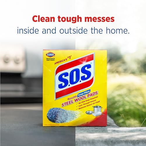 S.O.S Steel Wool Soap Pads, 10 Count - size: 10 Count