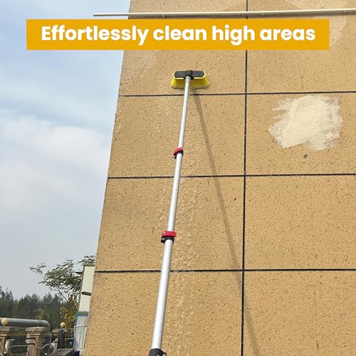 M MINGLE 20 FT Telescoping Pressure Washer Wand with Brush Head - size: 20 Ft