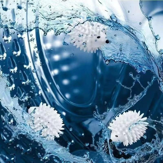2PCS Hedgehog Shaped Silicone Laundry Balls, Reusable Anti-Static Tangle Free Washing Balls for Clothes Cleaning Lint Removal