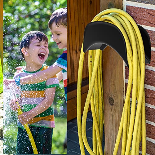 Gardzen Heavy Duty Hose Holder Wall Mount Black - size: Black - 1 Pack