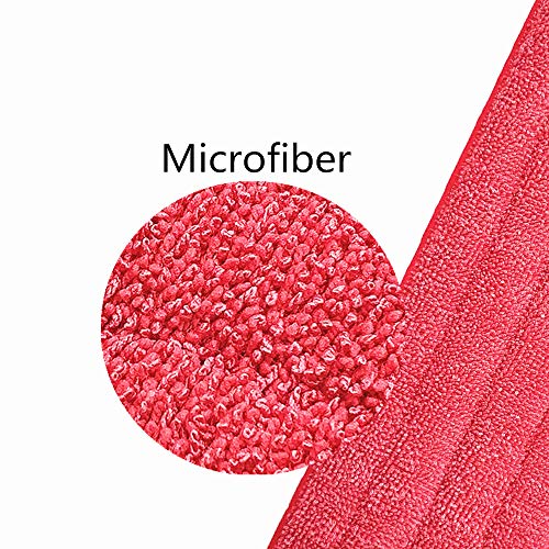 Microfiber Mop Replacement Pads for Wet/Dry Mop Floor Cleaning Pad Fit All Spray Mops (6 Pack)
