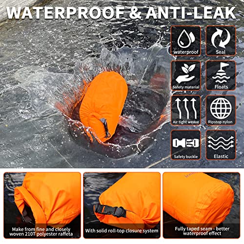 R2Depot Waterproof Dry Bag, 5L/10L/20L/40L/70L Dry Storage Bag for Kayaking, Gym, Hiking, Swimming (Green, 20L) - color: Green, size: 20L