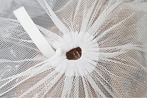 Mesh Laundry Bag With Drawstring For Delicates, Washing Machine,Traveling,College,Dirty Clothes/Net Big Size Heavy Duty Reusable Door Foldable/Garment White 2 Pack