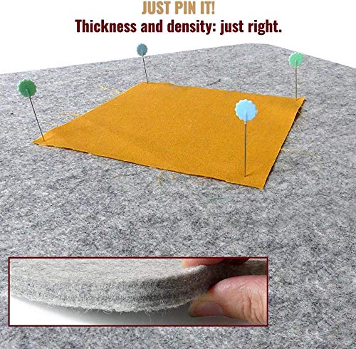 Wool Pressing Mat Set (Deluxe 2 Pack) Includes 24 x17 and 10 x 10 mats with Quilting Supplies in Pouch, 100% Pure New Zealand Wool, 2 Wool Pressing Mats Comes with Large Size & Portable Size (2 Mats) - color: 24" x 17" and 10" x 10"