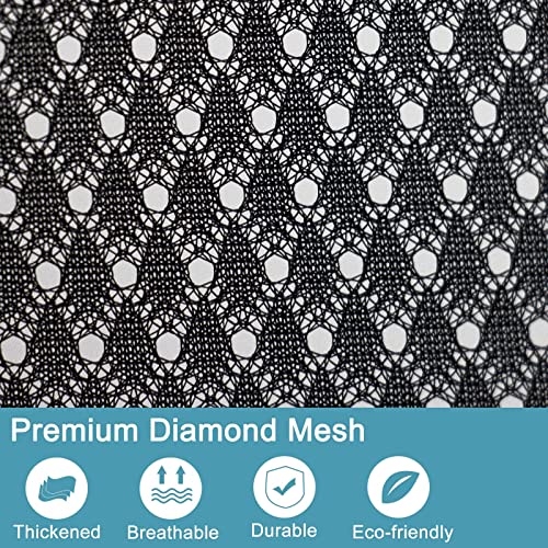 Polecasa 2 Pack Heavy Duty Diamond Mesh Laundry Bag, 30x36", Black - color: Black, size: 30"x36"| 2 Pack