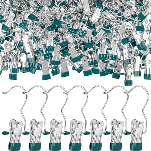 Yinder 150 Pcs Boot Hanger Clips Laundry Hooks Stainless Steel,Dark Green - color: Blackish Green