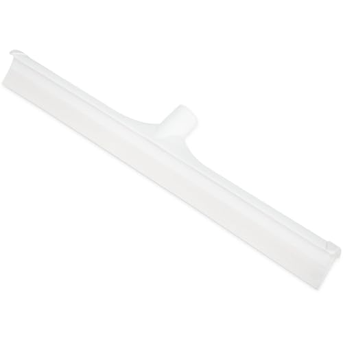SPARTA 20" Floor Squeegee Replacement Head, Seamless Rubber with Rust-Free Plastic Frame for HACCP Compliance, Heavy-Duty Industrial Use, Thermoplastic Rubber, 19.75 Inches, White - color: White