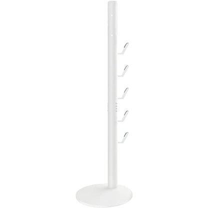 XIGOO Freestanding Vacuum Stand Holder with 5 Hooks - color: White, style: 5 Hooks