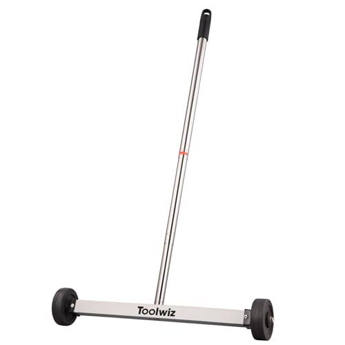 Toolwiz Magnetic Pick Up Sweeper 17-inch Wide, 8.8 Lbs Magnet Pull Force - size: 17 Inches