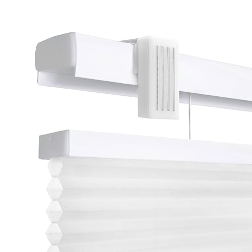 REGAL estate Magnetic Top Down Bottom Up Door Shades, White, 25 x 48 in - color: Magmount Tdbu Shades - White, size: 25"W x 48"H