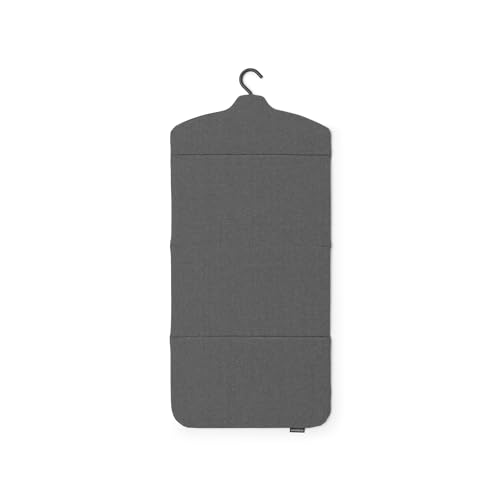 Brabantia - Foldable Steam Board - for High Pressure Clothes Steaming - Solid Heat Resistant Surface - Versatile Hanging Hook - Easier Steaming with Handheld Steamers - 36 x 16 inches - Pepper Black - color: Pepper Black, style: Foldable Steam Board