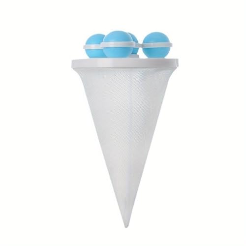 1pcs Premium Floating Lint Mesh Bag - Reusable Pet Hair Remover, Lint Catcher, and Washer Lint Trap Net for Laundry - Easy Cleaning Supplies for Apparel and Household Gadgets (Blue)